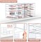 Sorbus 22 Drawers Acrylic Organizer for Makeup, Organization and Storage, Art Supplies, Jewelry, Stationary - 4 Pcs Clear Stackable Storage Drawers